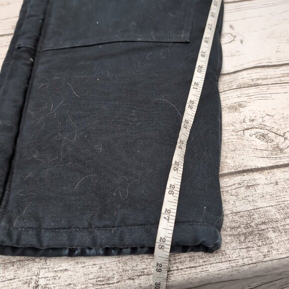 Carhartt Black Duck Canvas Double Knee Quilt Lined Overalls Men Size 40x30 - Picture 5 of 7